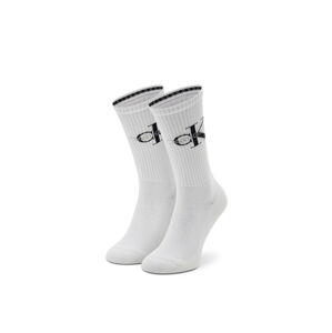 Calvin Klein pánské bílé vysoké ponožky